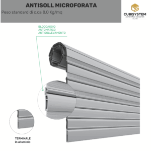 Antisoll Microforata Alluminio Estruso
