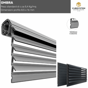 Ombra Alluminio Coibentato a Lamelle Orientabili